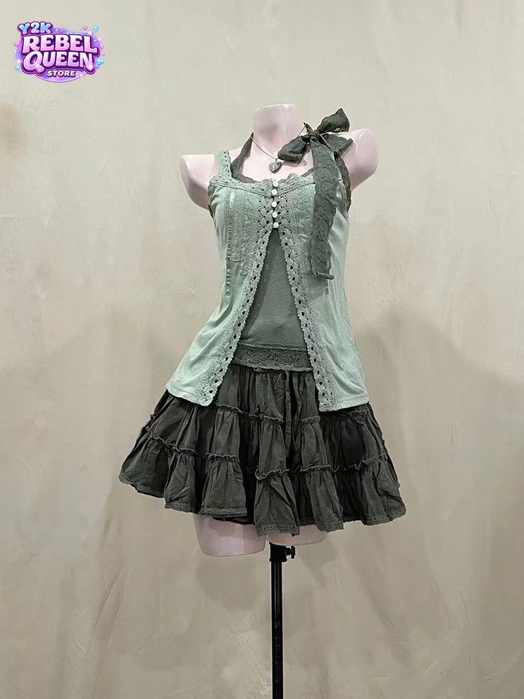 Vintage Fashion Outfit - Japanese Vintage Nana Style Women 3pcs