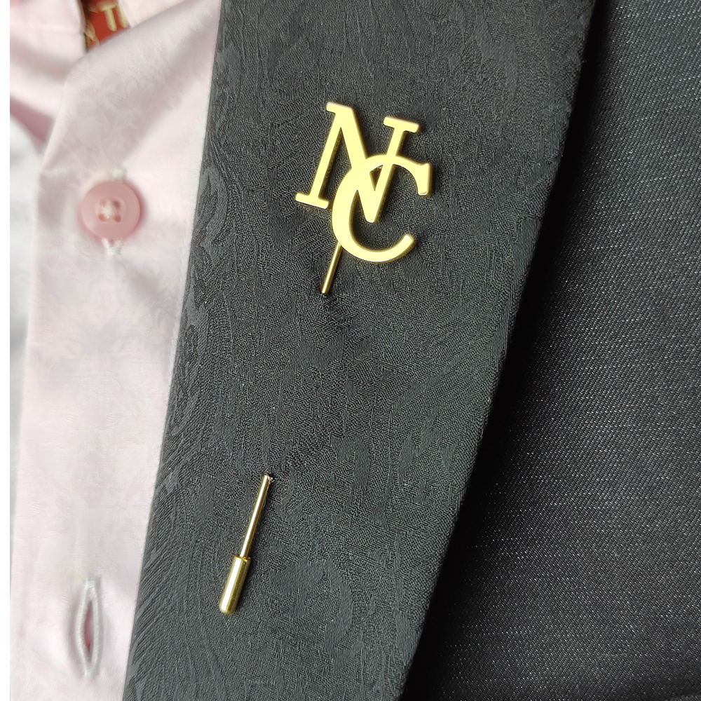 Vintage Fashion Guild - Custom Lapel Pins Men Brooch Letter