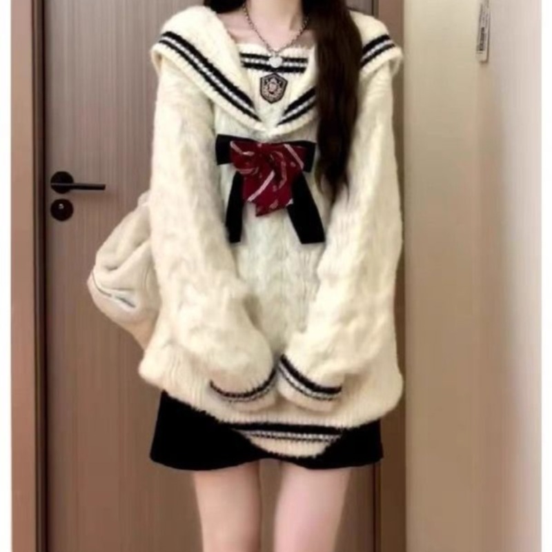 Ezgaga Knitted Sweater Women P – обзор и цена Vintage Fashion Style Female