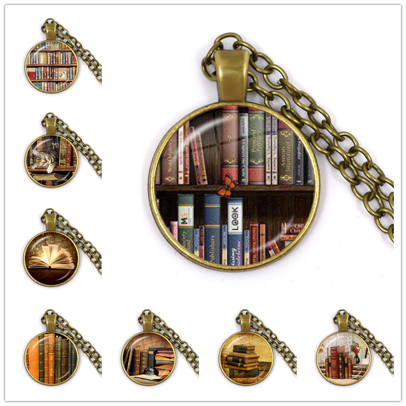 Hot Old Book Necklace Vintage  – обзор и цена Vintage Fashion Library