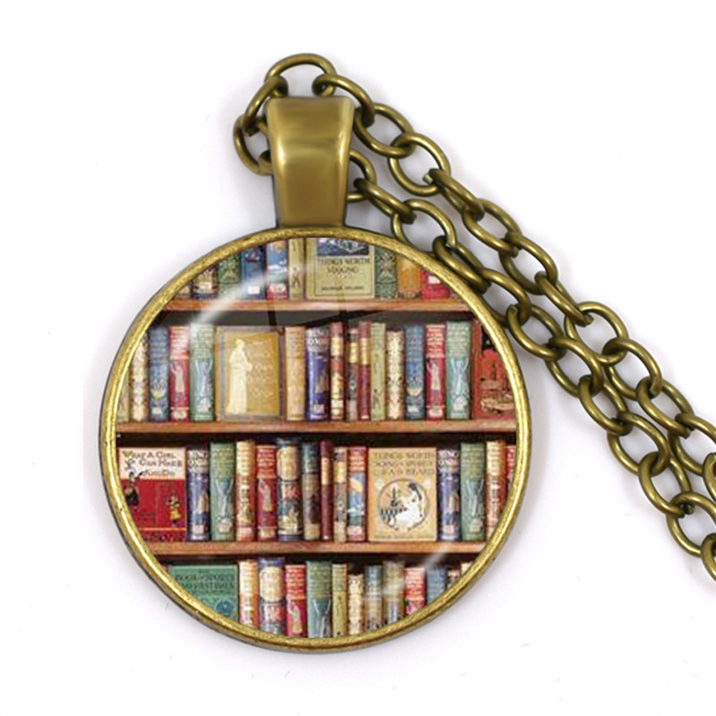 Hot Old Book Necklace Vintage  – обзор и цена Vintage Fashion Library