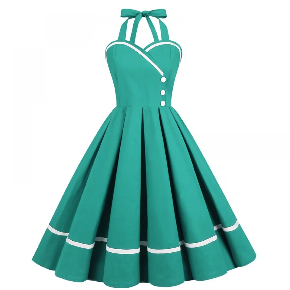 Halloween  50s 60s 80s Retro D – обзор и цена Vintage Fashion Female