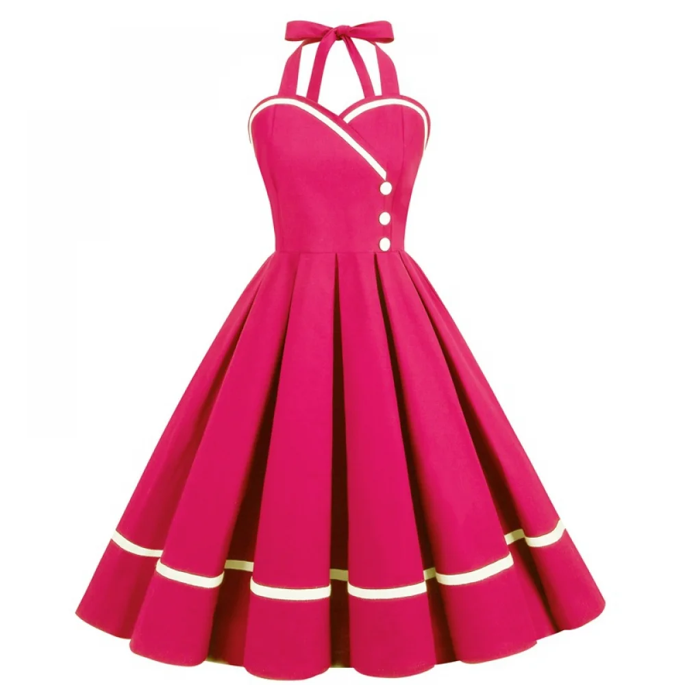 Halloween  50s 60s 80s Retro D – обзор и цена Vintage Fashion Female
