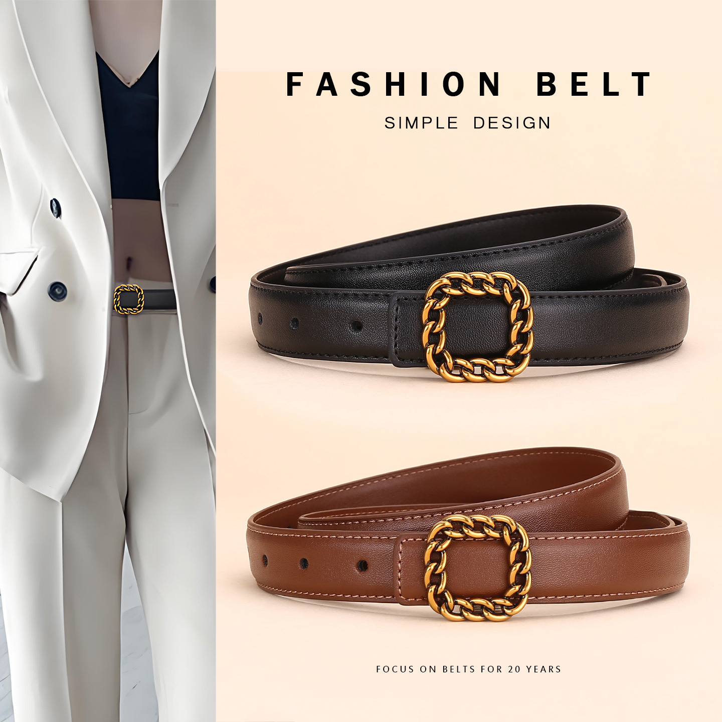 Ladies' Vintage Square Buckle  – обзор и цена Vintage Fashion Look