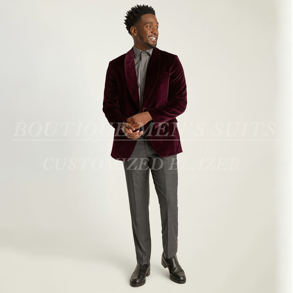 Vintage Men's Suits Daily One- – обзор и цена Velvet Blazer Vintage