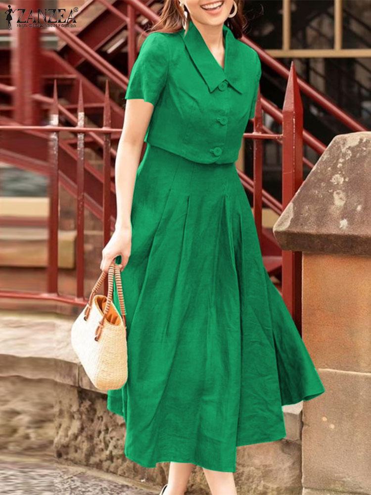 ZANZEA Women Two Piece Sets 20 – обзор и цена Vintage Fashion Outfit