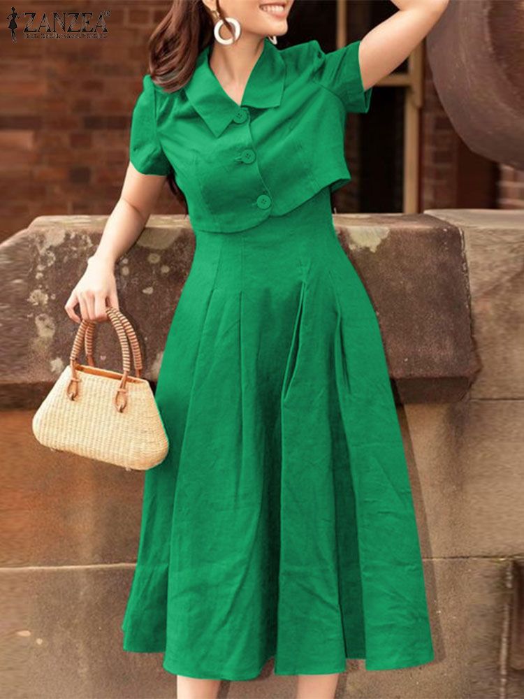 ZANZEA Women Two Piece Sets 20 – обзор и цена Vintage Fashion Outfit