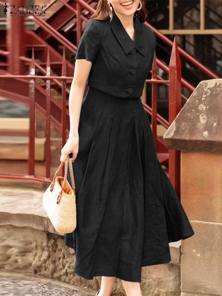 ZANZEA Women Two Piece Sets 20 – обзор и цена Vintage Fashion Outfit