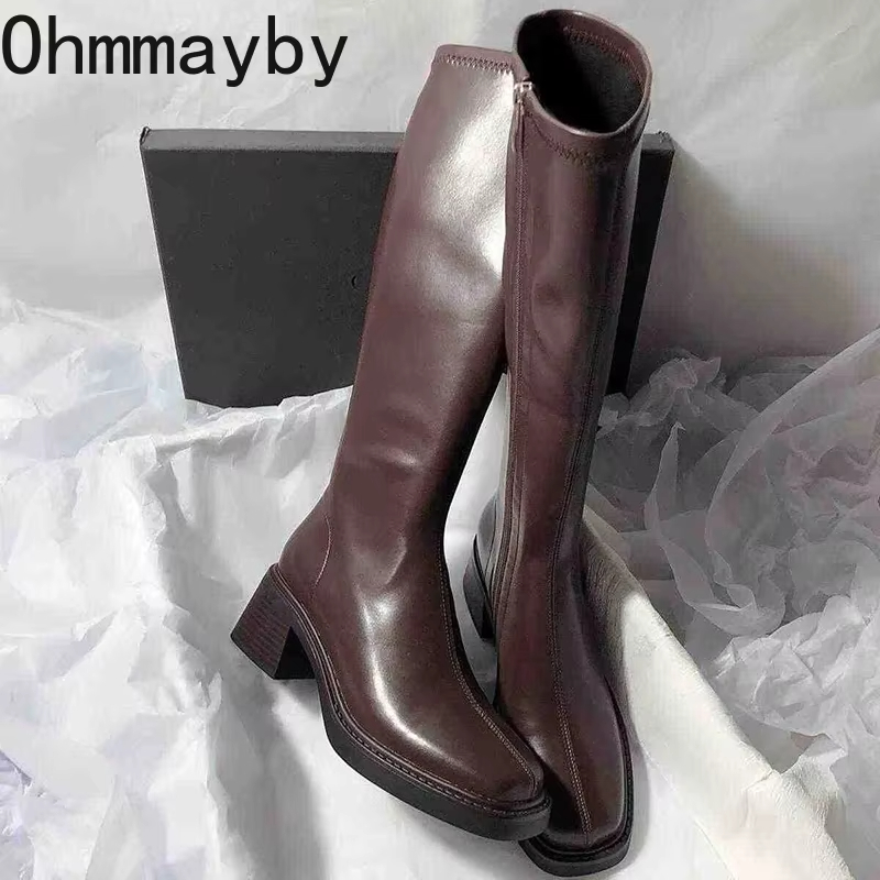 Vintage Thick Heel Women Knee  – обзор и цена Vintage And Modern Fashion