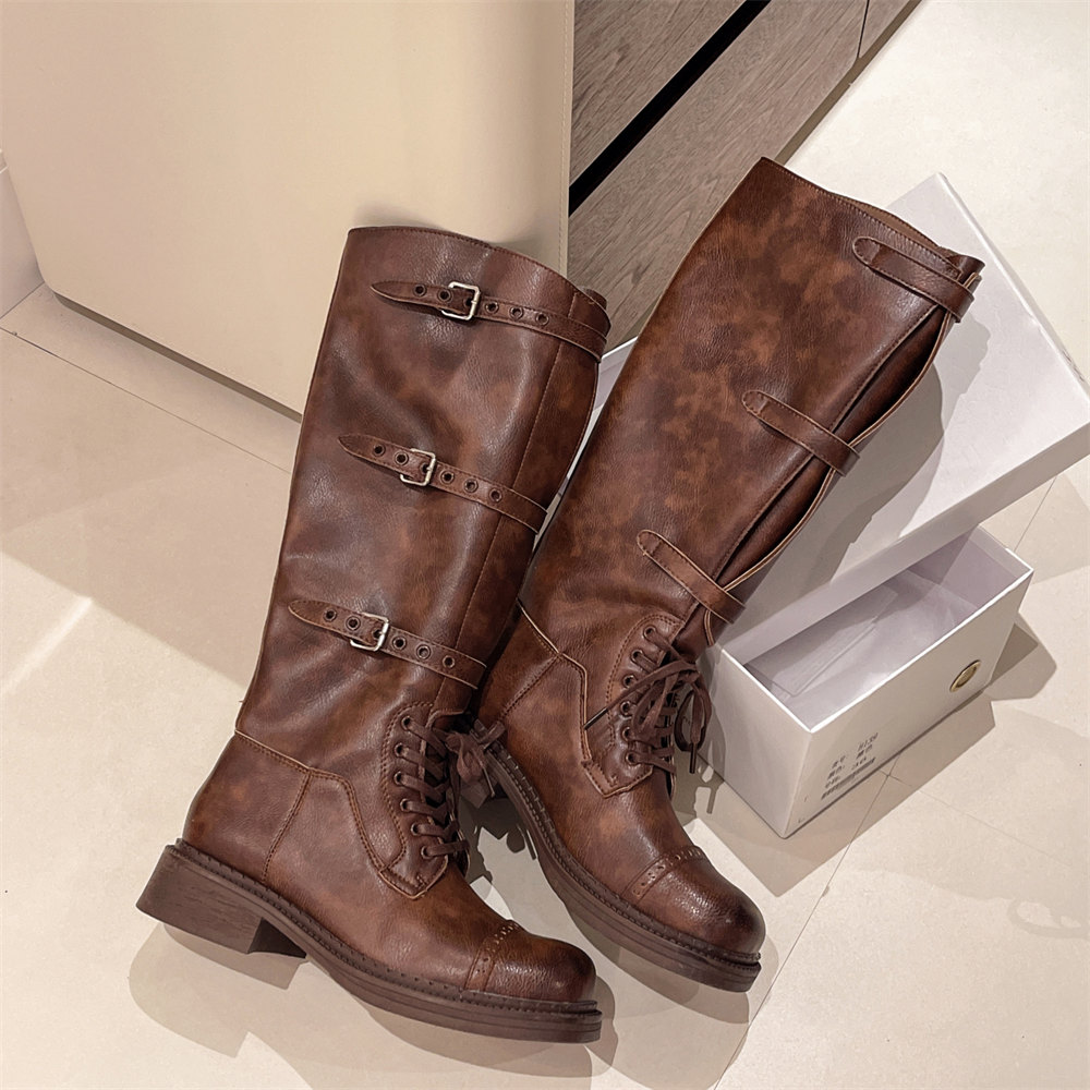 Women's Knee High Boots Vintag – обзор и цена Vintage Fashion Designer