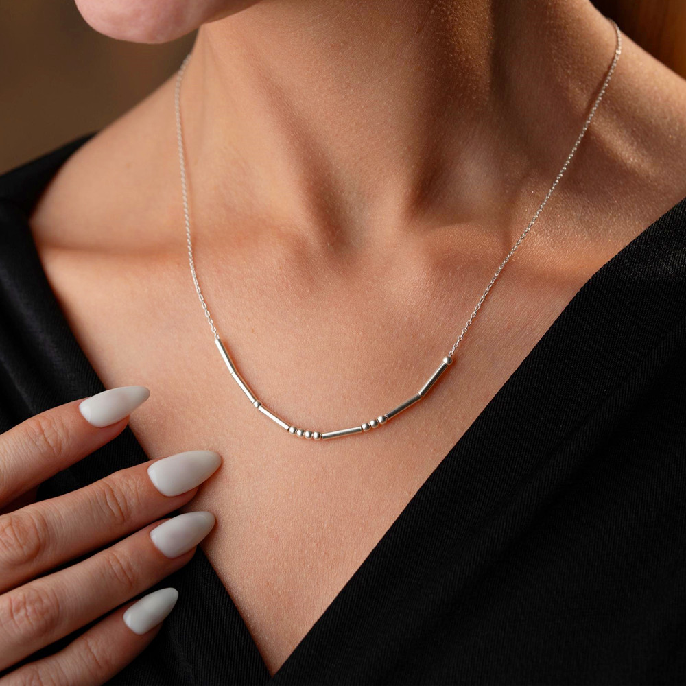 Personalized Morse Code Neckla – обзор и цена Vintage Fashion Guild