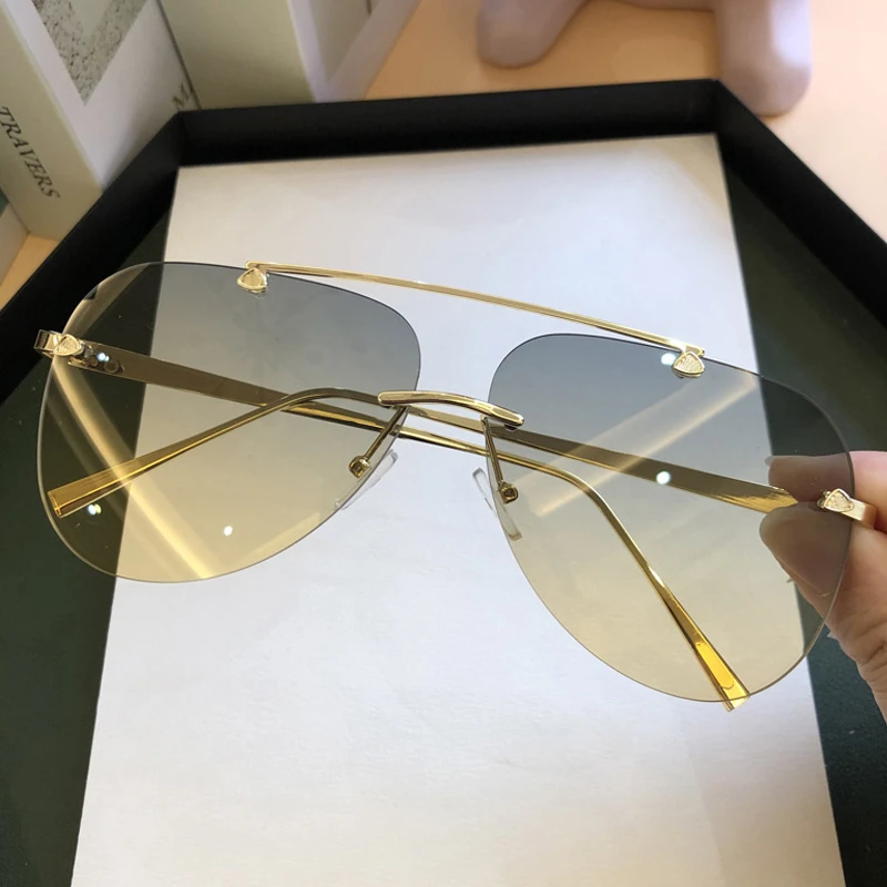 Vintage Rimless Alloy Aviation – обзор и цена Vintage Fashion Female