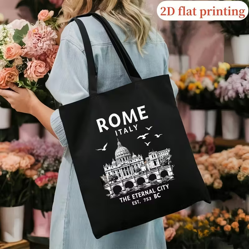 Vintage Rome Italy Canvas Tote – обзор и цена Vintage Fashion Rome