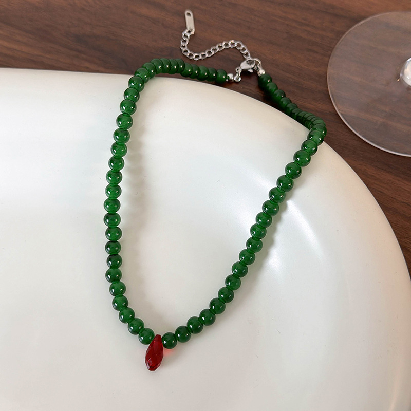 Vintage Green Beaded Necklace  – обзор и цена Vintage Fashion Look