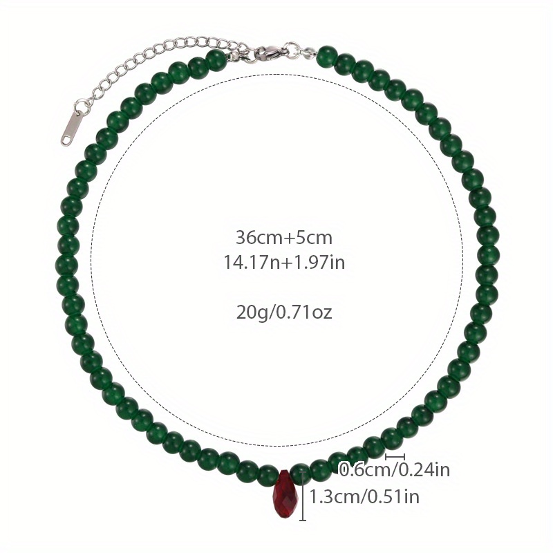 Vintage Green Beaded Necklace  – обзор и цена Vintage Fashion Look