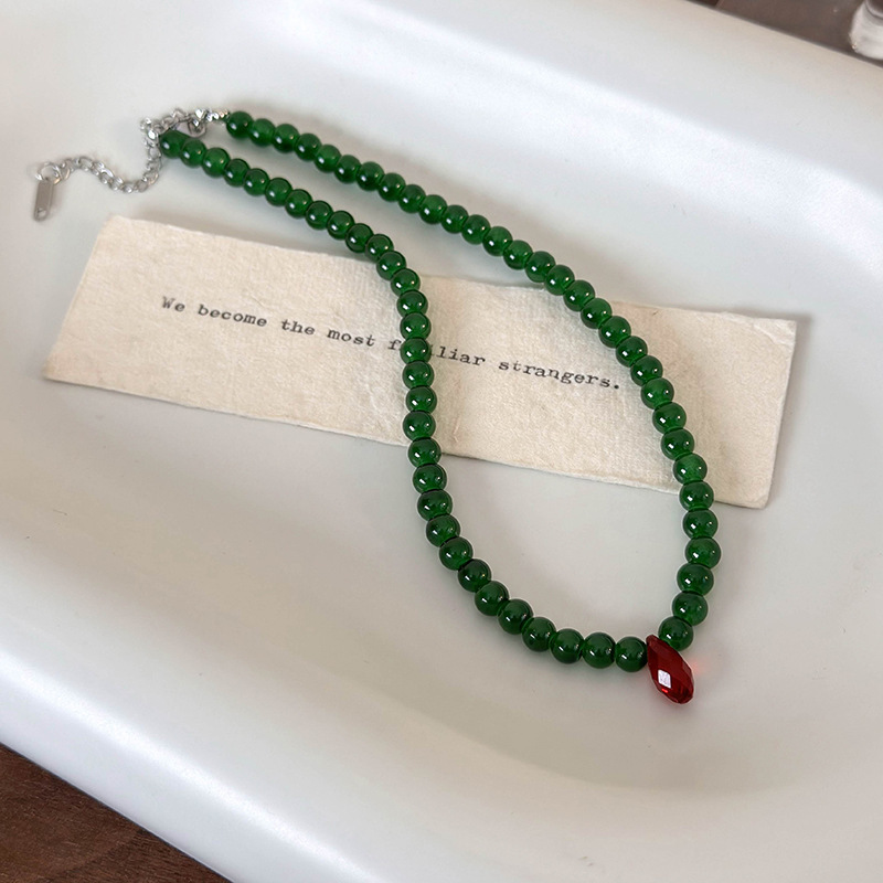Vintage Green Beaded Necklace  – обзор и цена Vintage Fashion Look