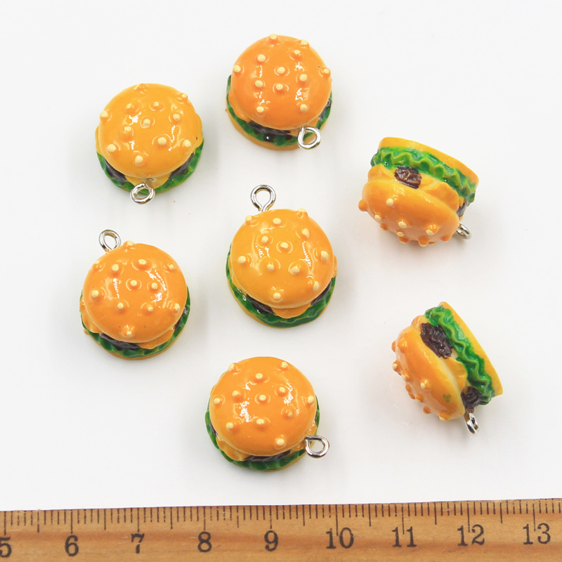 10pcs Charms Simulate Burger F – обзор и цена Vintage Fashion Finds