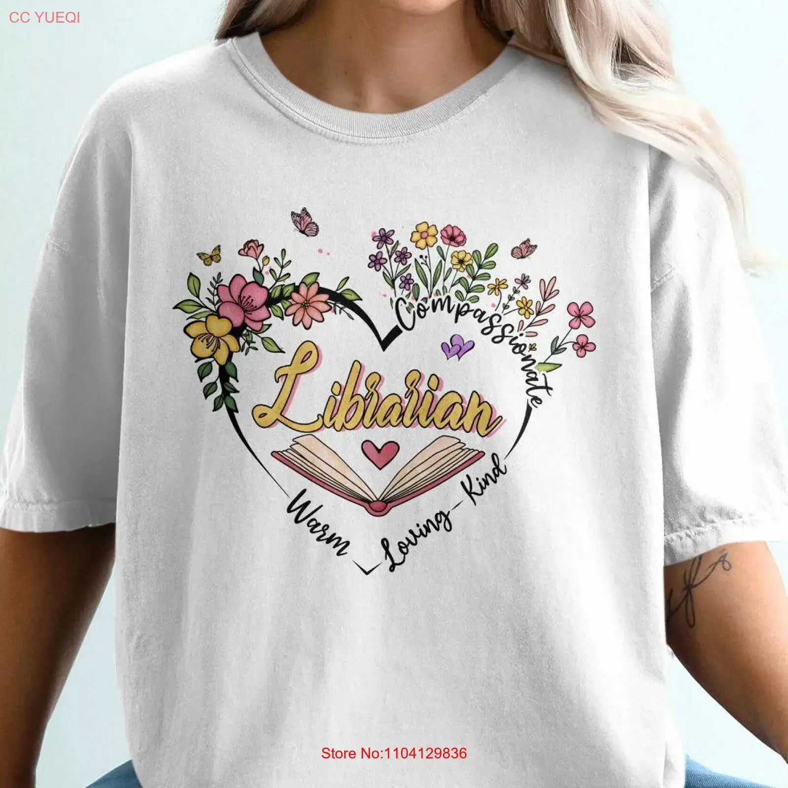 Librarian T Shirt Library Love – обзор и цена Vintage Fashion Library