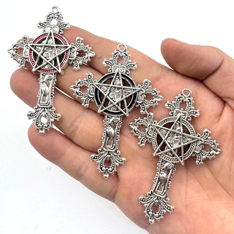 2pcs 30x15mm Gothic Big Cross  – обзор и цена Vintage Fashion Tumblr
