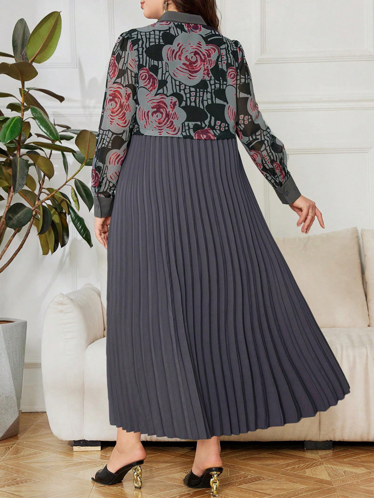 GIBSIE Plus Size 2 In 1 Print  – обзор и цена Vintage Fashion Plus Size