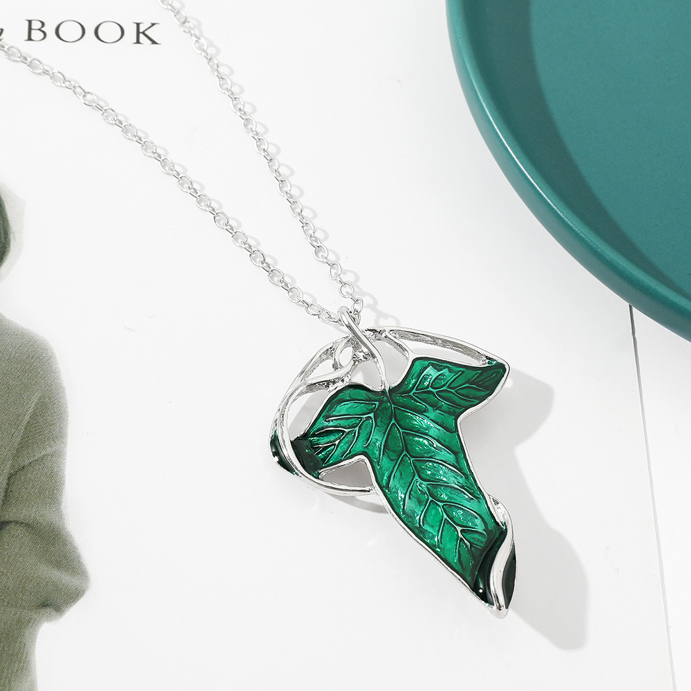 Vintage Green Leaf Pendant Nec – обзор и цена Vintage Fashion Jewelry