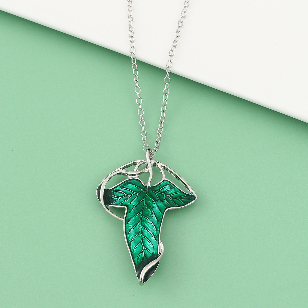 Vintage Green Leaf Pendant Nec – обзор и цена Vintage Fashion Jewelry