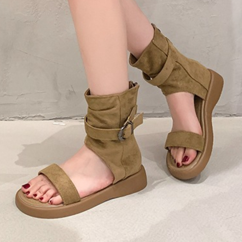 Women's Round Open Toe Solid C – обзор и цена Vintage And Modern Fashion