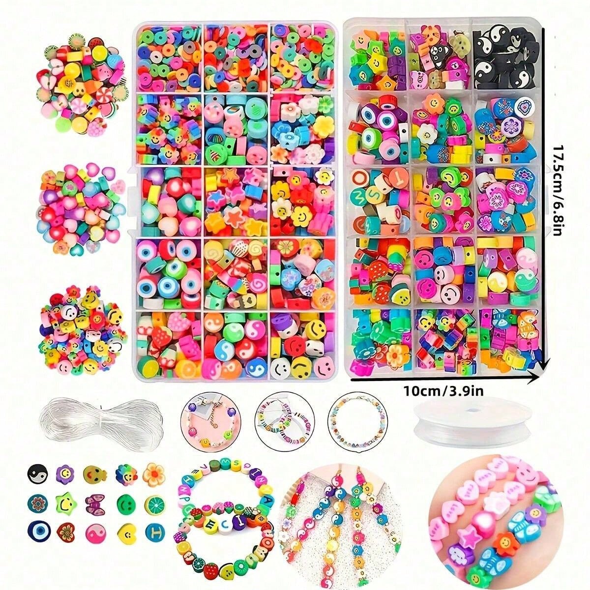 1450/1200/250pcs Polymer Clay  – обзор и цена Vintage Fashion Necklace