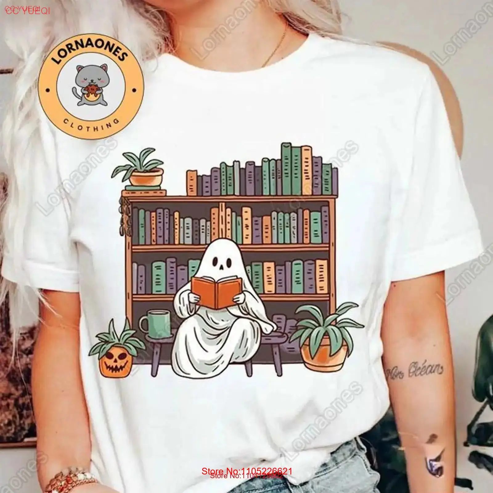 Halloween GhosT T Shirt Readin – обзор и цена Vintage Fashion Library