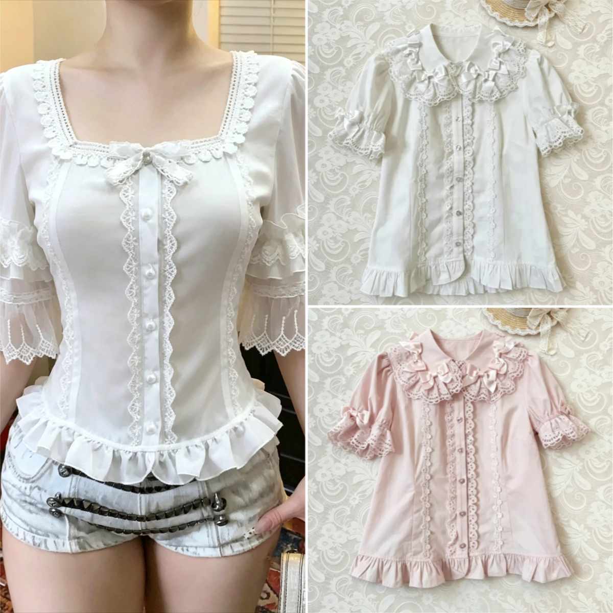 Vintage Y2K Lolita Style Blous – обзор и цена Vintage Fashion Style Female