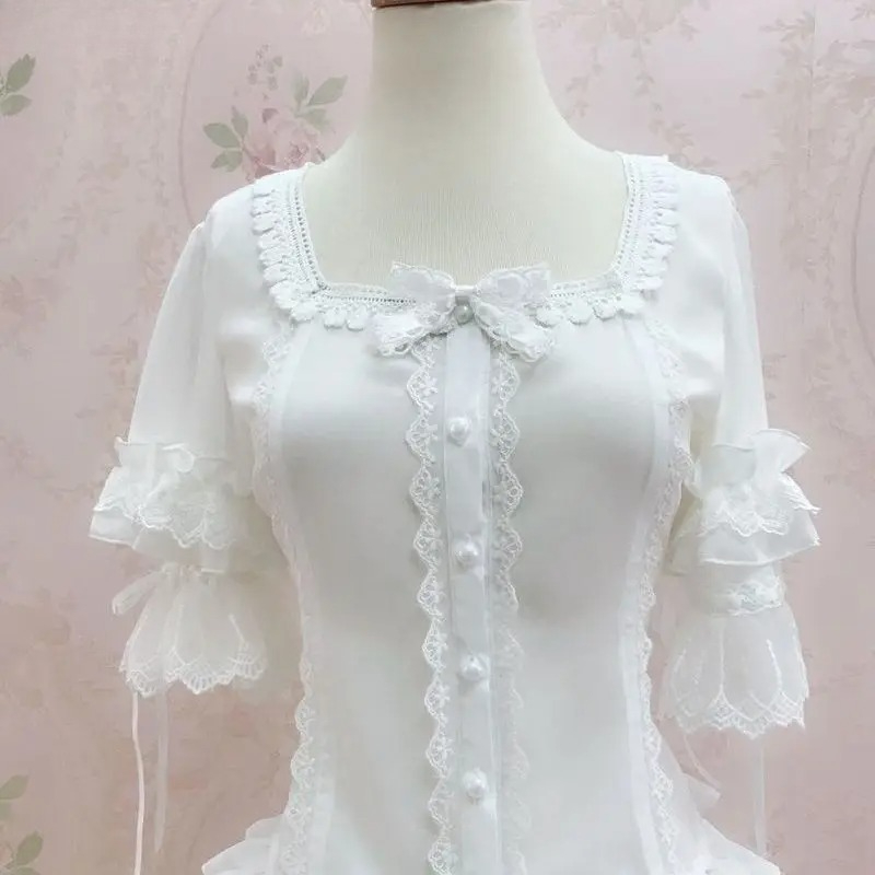 Vintage Y2K Lolita Style Blous – обзор и цена Vintage Fashion Style Female