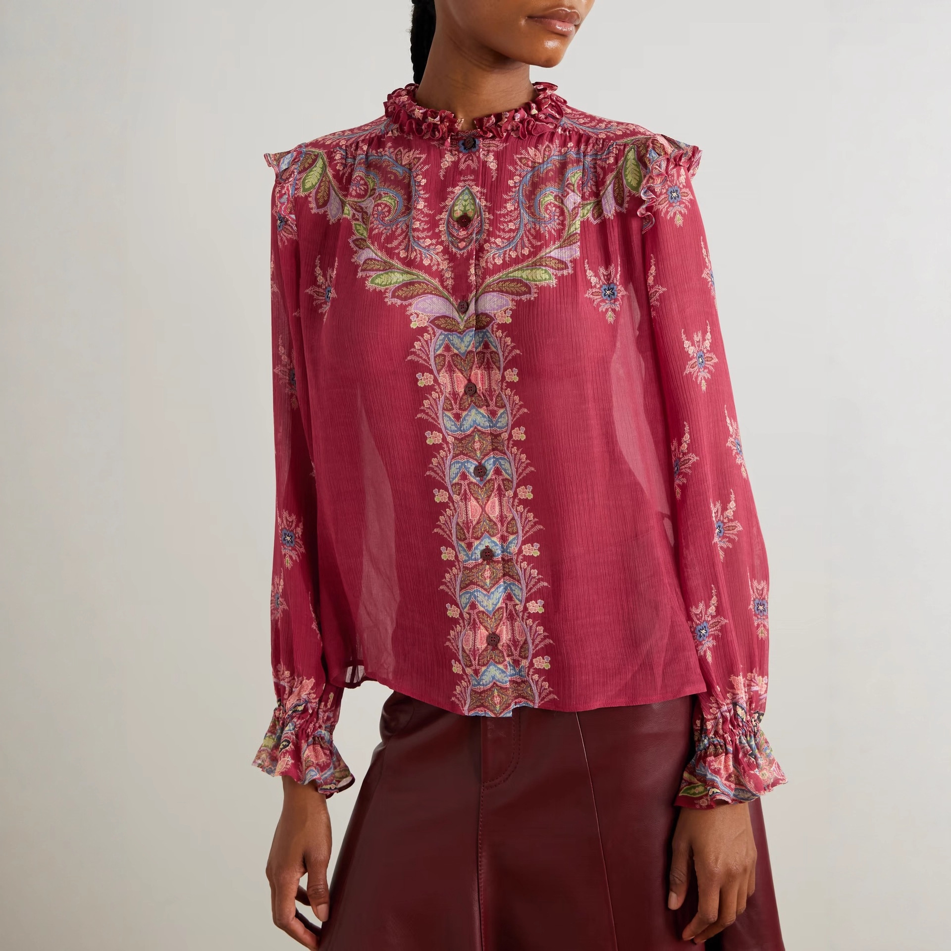 Elegant Silk Chiffon Blouse An – обзор и цена Vintage Fashion Outfit