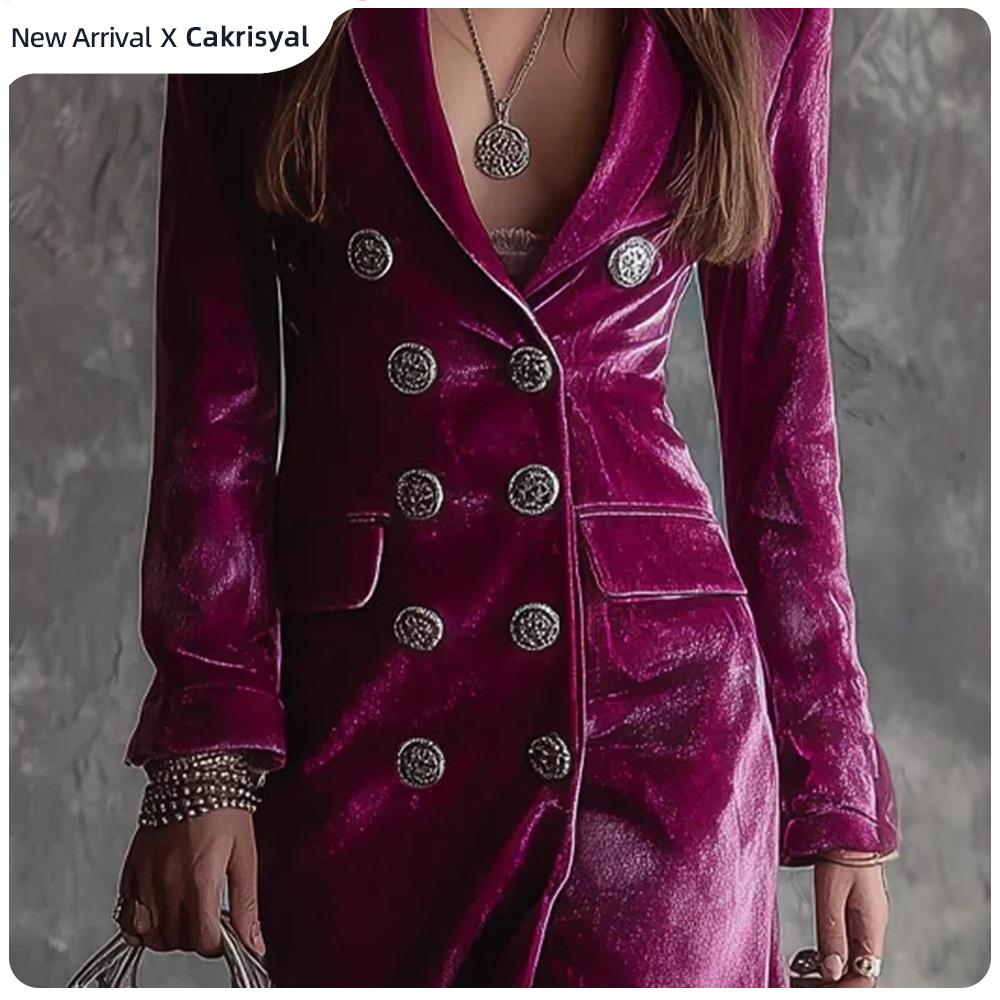 Vintage Velvet Long Blazer Dre – обзор и цена Velvet Blazer Vintage