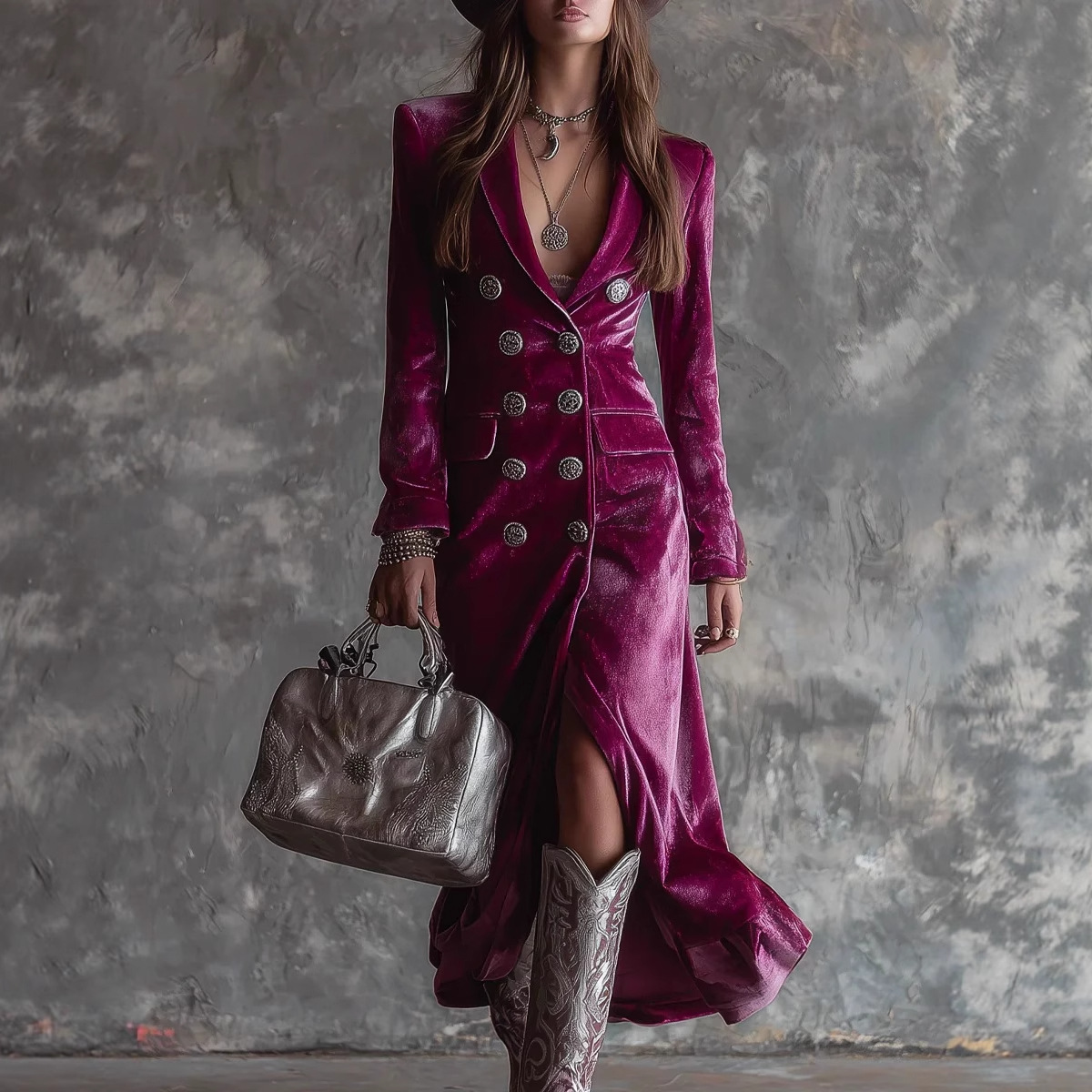 Vintage Velvet Long Blazer Dre – обзор и цена Velvet Blazer Vintage