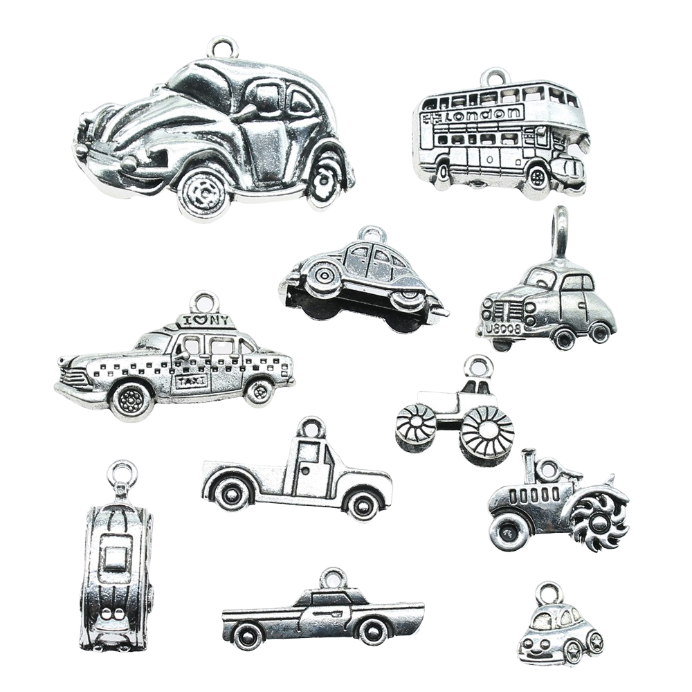 10pcs Antique Silver Color Car – обзор и цена Vintage Fashion Finds