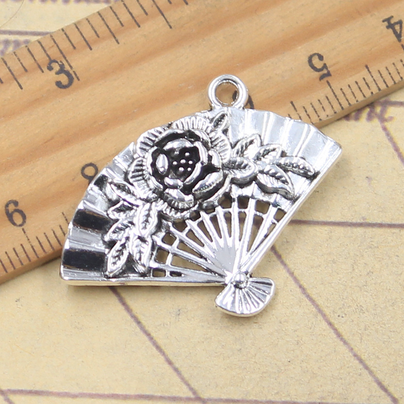 5pcs Charms Flower Fan 25x36mm – обзор и цена Vintage Fashion Finds