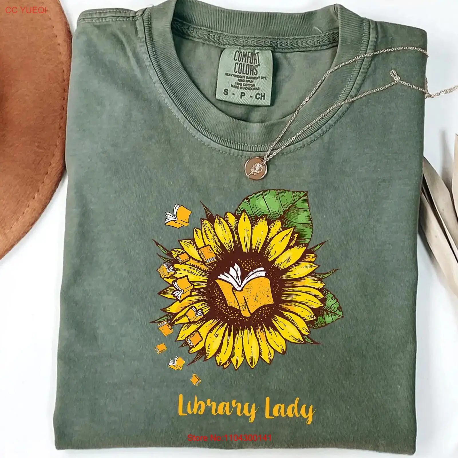 Library Lady T Shirt Sunflower – обзор и цена Vintage Fashion Library