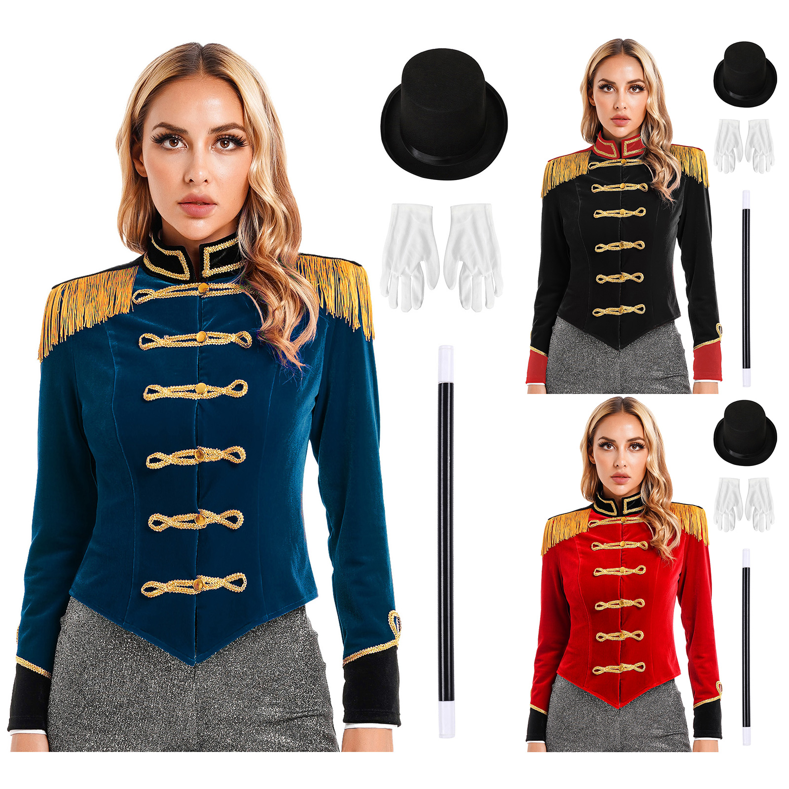 Women's Circus Costume Velvet  – обзор и цена Velvet Blazer Vintage
