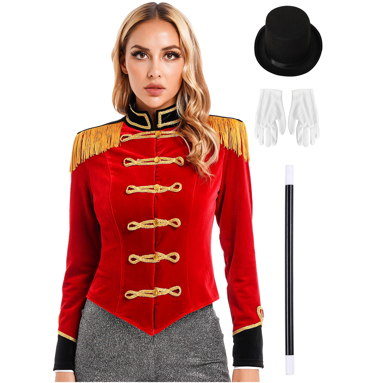 Women's Circus Costume Velvet  – обзор и цена Velvet Blazer Vintage