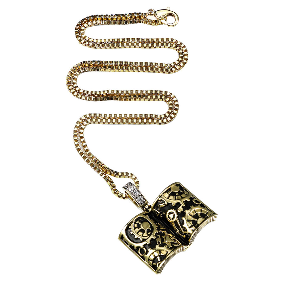 VANAXIN Punk Retro Book Pendan – обзор и цена Vintage Fashion Library