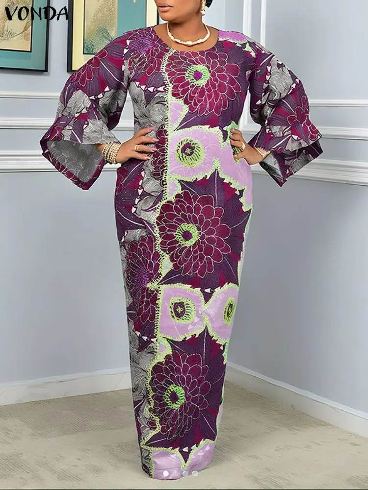 VONDA Women Bohemian Maxi Dres – обзор и цена Vintage Fashion Plus Size