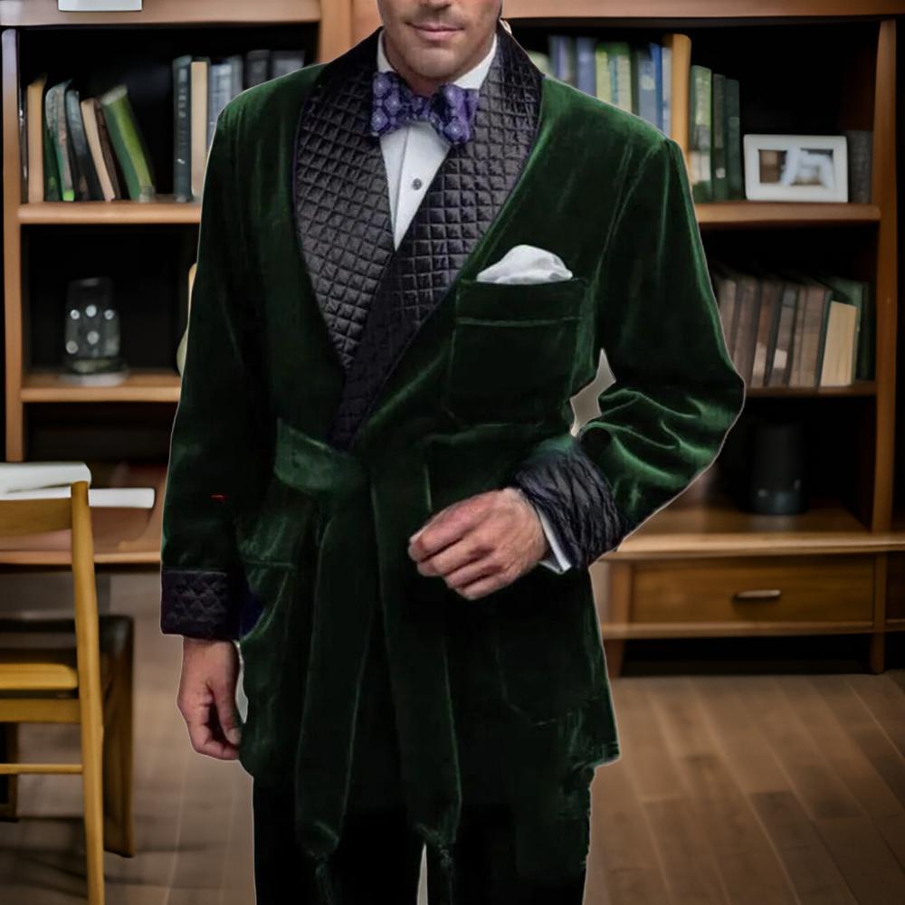 Green Velvet Smoking Suit Jack – обзор и цена Velvet Blazer Vintage