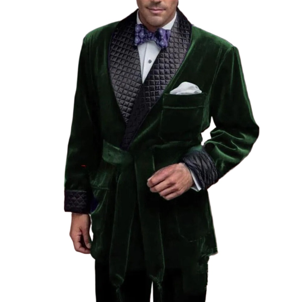 Green Velvet Smoking Suit Jack – обзор и цена Velvet Blazer Vintage