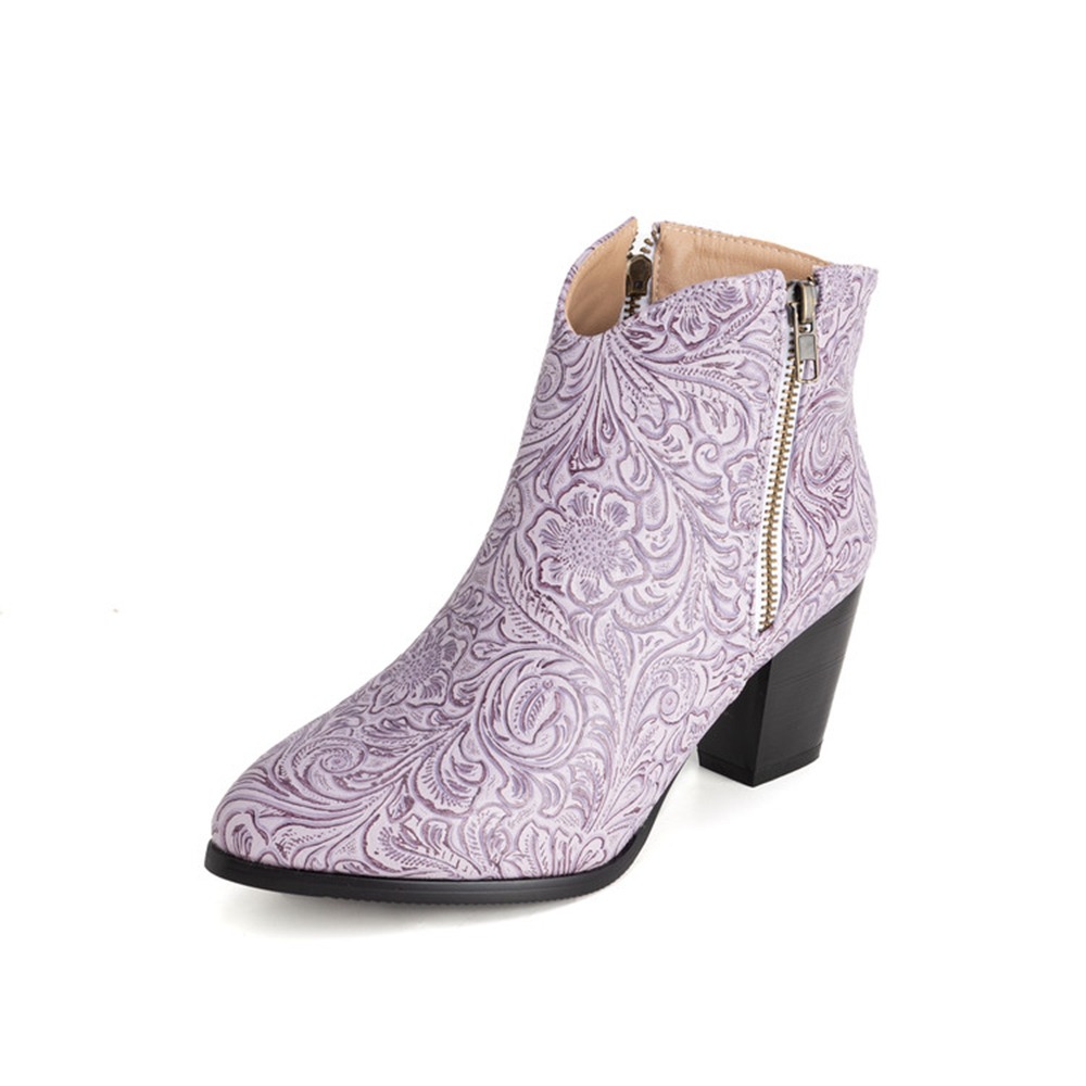 Women Embossed Western Ankle B – обзор и цена Vintage Fashion Plus Size