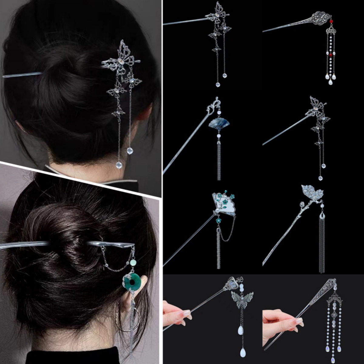 18cm Chinese Style Hairpin Ele – обзор и цена Vintage Fashion Jewelry