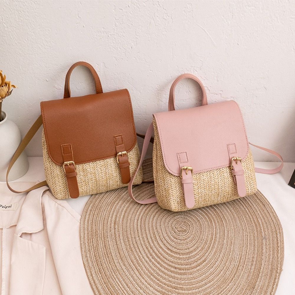 Fashion PU Leather Straw Backp – обзор и цена Vintage Fashion Look
