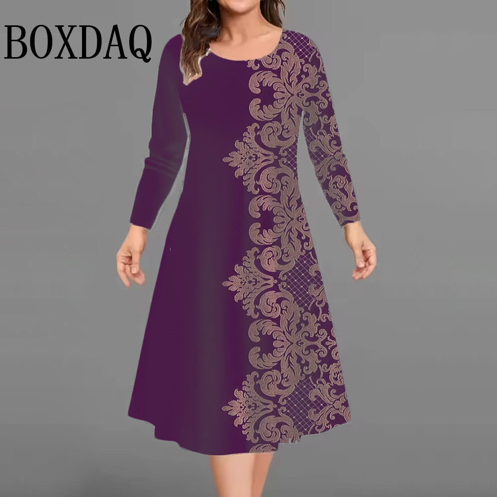 New Women's Retro Dress Flower – обзор и цена Vintage Fashion Plus Size