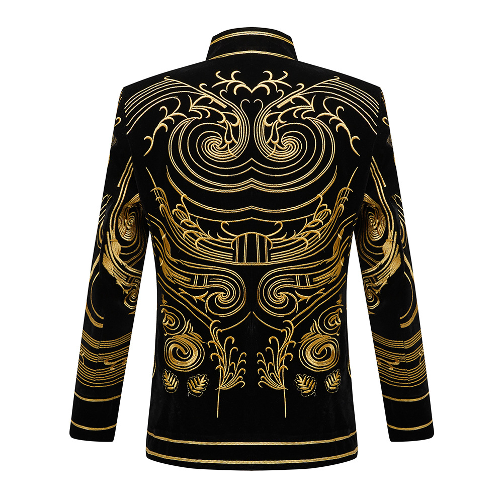 Men Vintage Velvet Embroidery  – обзор и цена Velvet Blazer Vintage